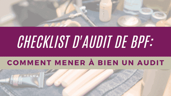 Liste de contrôle d'audit BPF: Comment mener à bien un audit