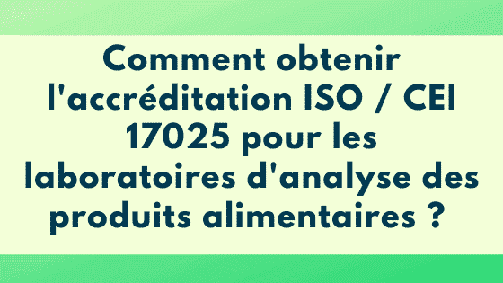 analyse des produits alimentaires