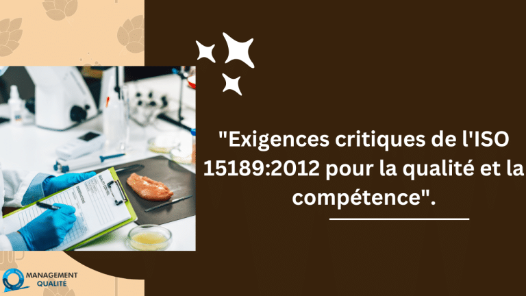Exigences essentielles de l'ISO 15189:2012 pour la qualité et la compétence 6 Exigences critiques de l'ISO 151892012 pour la qualité et la compétence.
