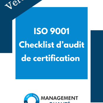 Checklist d'audit de certification ISO 9001